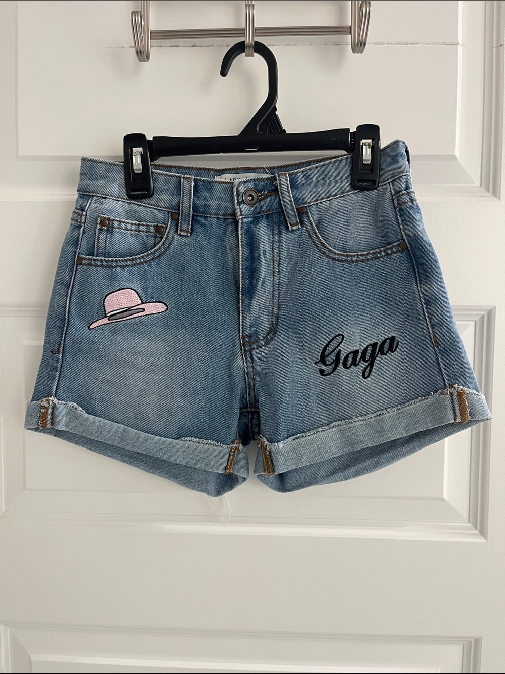 Lady Gaga Denim Shorts